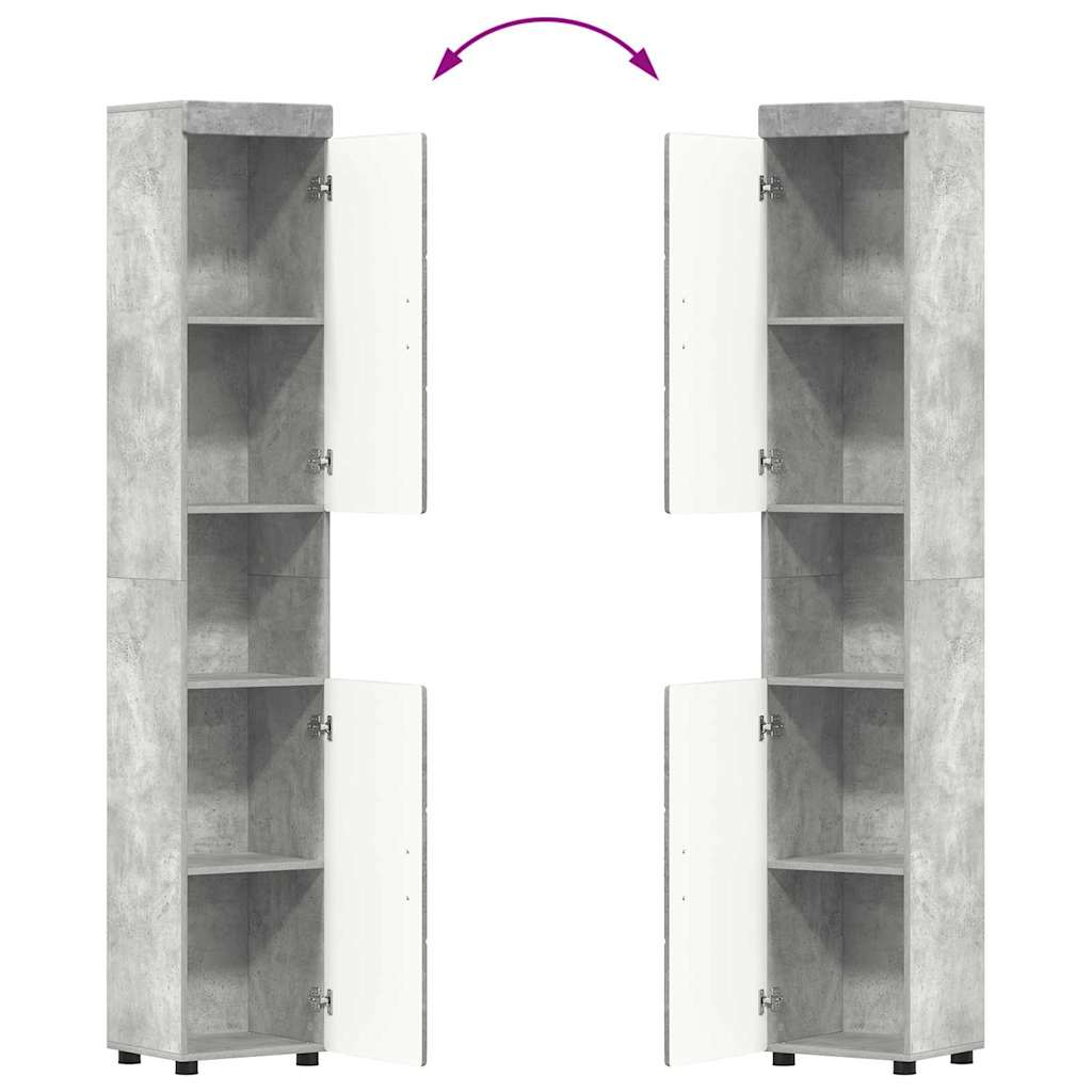 Bathroom Furniture Set TULUM 3 pcs Concrete Grey