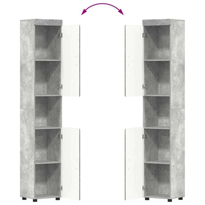 Bathroom Furniture Set TULUM 3 pcs Concrete Grey