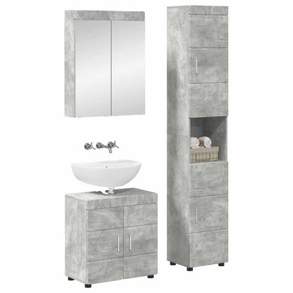 Bathroom Furniture Set TULUM 3 pcs Concrete Grey