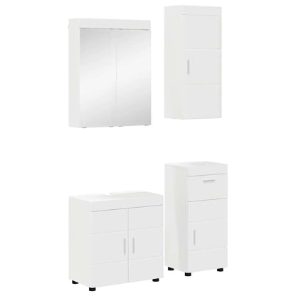 Bathroom Furniture Set TULUM 4 pcs White 60 x 34 x 63 cm
