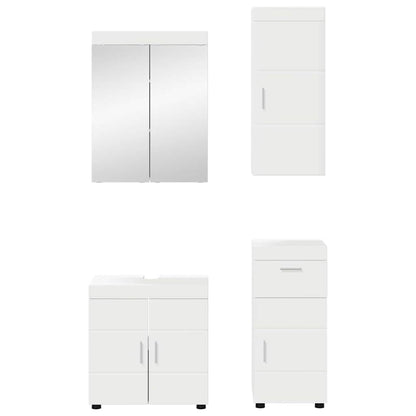 Bathroom Furniture Set TULUM 4 pcs White 60 x 34 x 63 cm