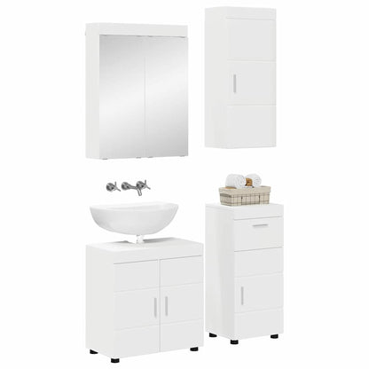 Bathroom Furniture Set TULUM 4 pcs White 60 x 34 x 63 cm