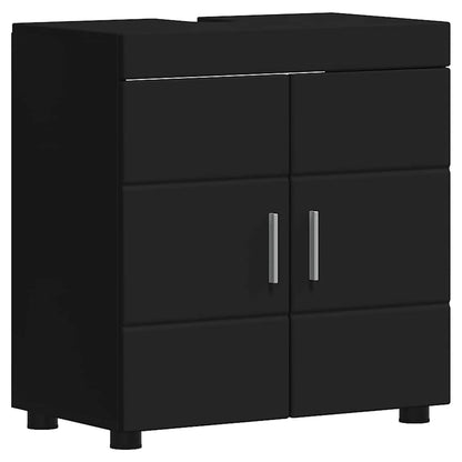 Bathroom Furniture Set TULUM 4 pcs Black 60 x 34 x 63 cm