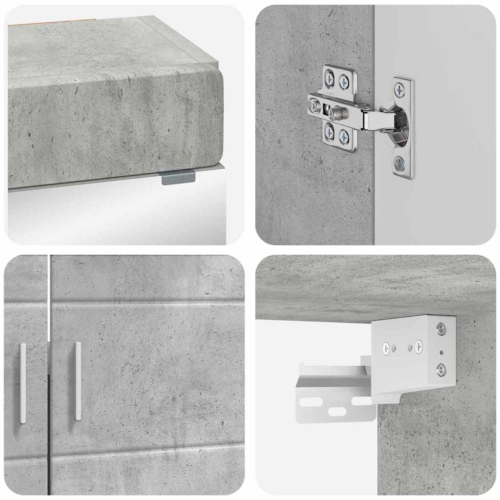 Bathroom Furniture Set TULUM 4 pcs Concrete Grey