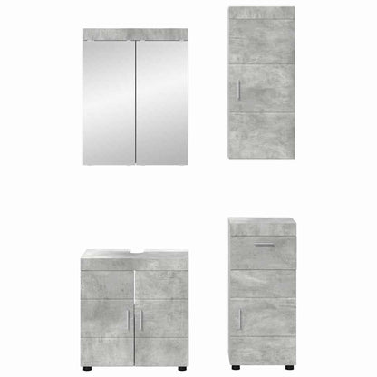 Bathroom Furniture Set TULUM 4 pcs Concrete Grey