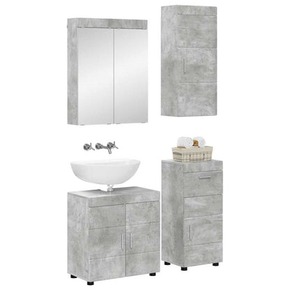 Bathroom Furniture Set TULUM 4 pcs Concrete Grey