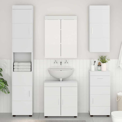 Bathroom Furniture Set TULUM 5 pcs White 60 x 34 x 63 cm