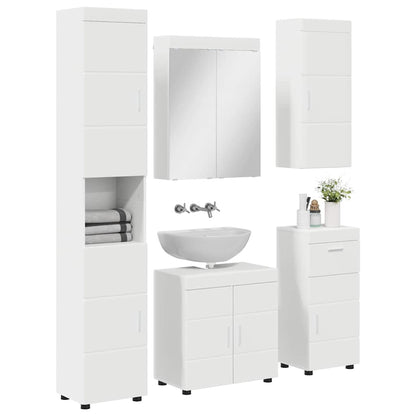 Bathroom Furniture Set TULUM 5 pcs White 60 x 34 x 63 cm