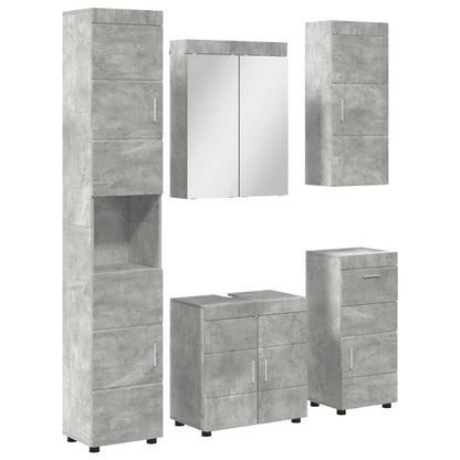 Bathroom Furniture Set TULUM 5 pcs Concrete Grey