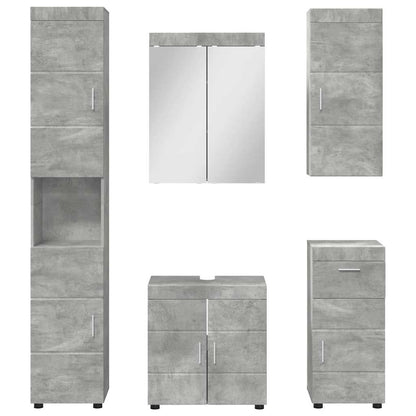 Bathroom Furniture Set TULUM 5 pcs Concrete Grey