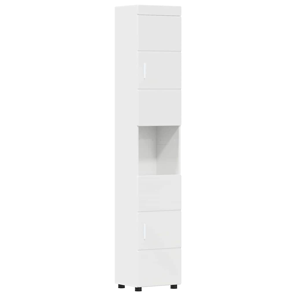 Bathroom Furniture Set TULUM 5 pcs High Gloss White