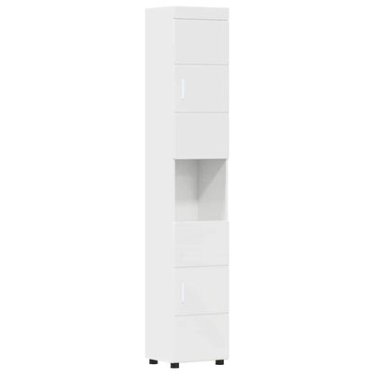 Bathroom Furniture Set TULUM 5 pcs High Gloss White