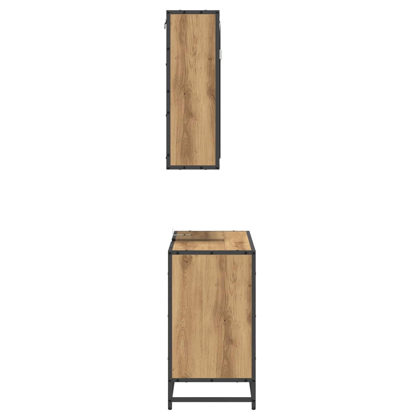 Bathroom Furniture Set 2 pcs Artisan Oak Engineered Wood