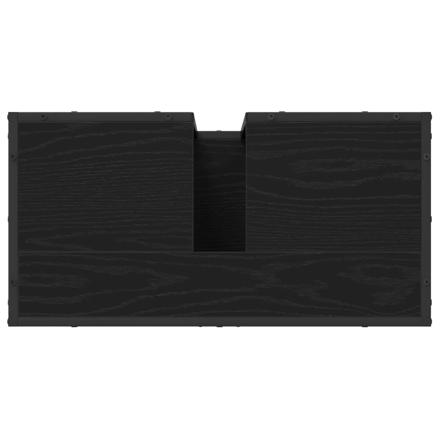 Bathroom Furniture Set 2 pcs Black Oak Engineered Wood