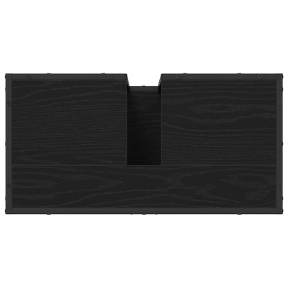 Bathroom Furniture Set 2 pcs Black Oak Engineered Wood