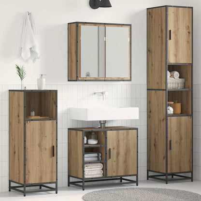 Bathroom Furniture Set 3 pcs Artisan Oak Engineered Wood