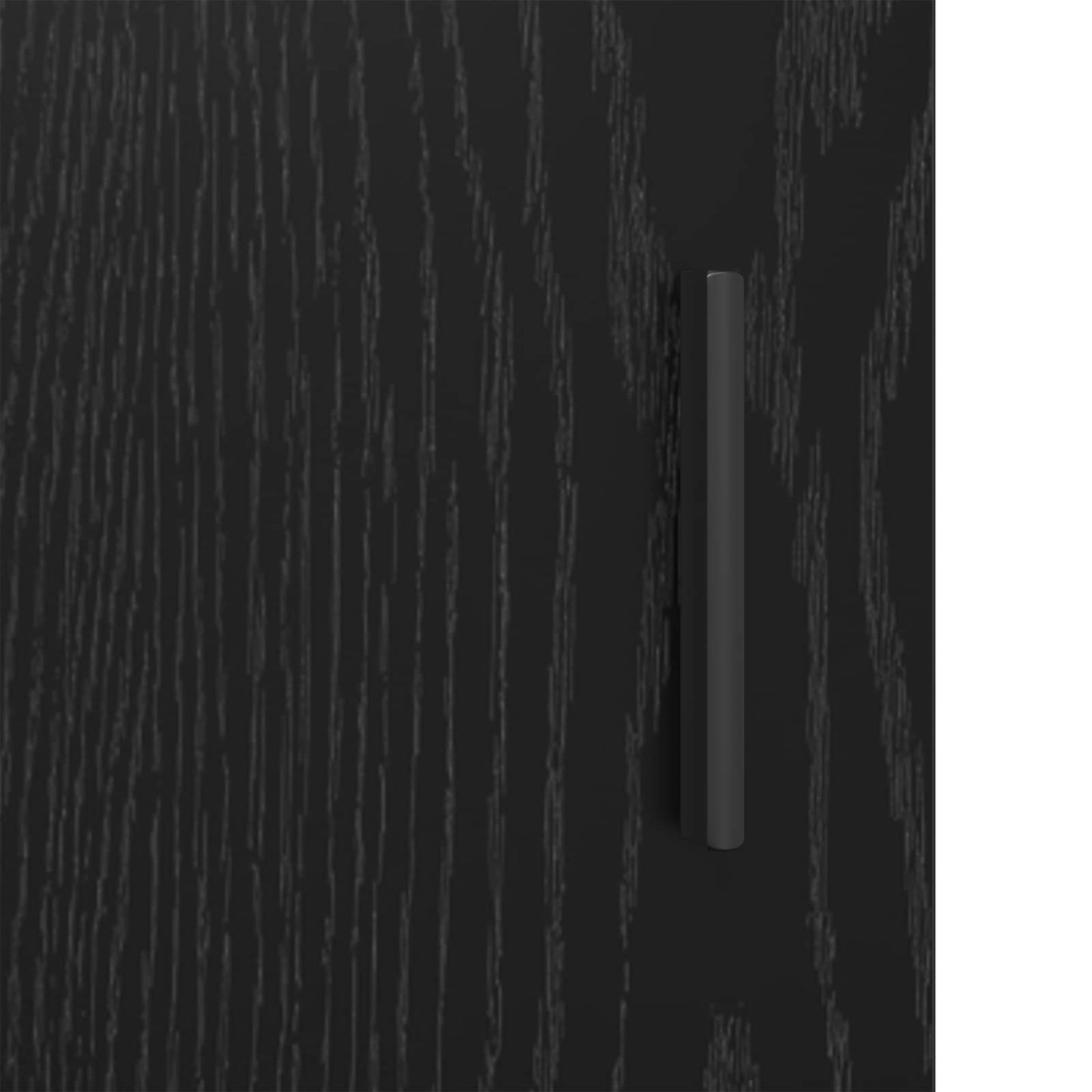 Bathroom Furniture Set 3 pcs Black Oak Engineered Wood