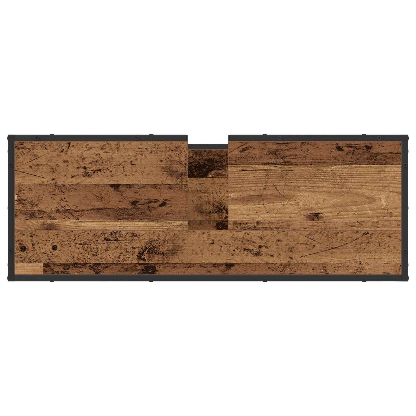 Bathroom Furniture Set with Door 2 pcs Old Wood Engineered Wood