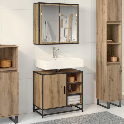 Bathroom Furniture Set 2 pcs Artisan Oak Engineered Wood