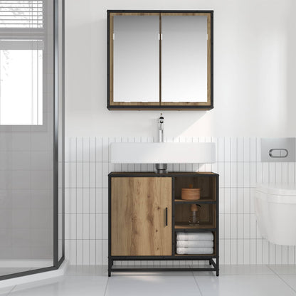 Bathroom Furniture Set 2 pcs Artisan Oak Engineered Wood