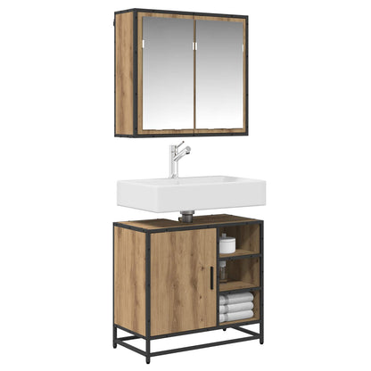 Bathroom Furniture Set 2 pcs Artisan Oak Engineered Wood