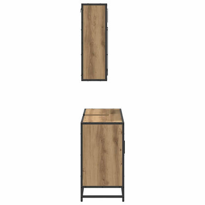 Bathroom Furniture Set 2 pcs Artisan Oak Engineered Wood