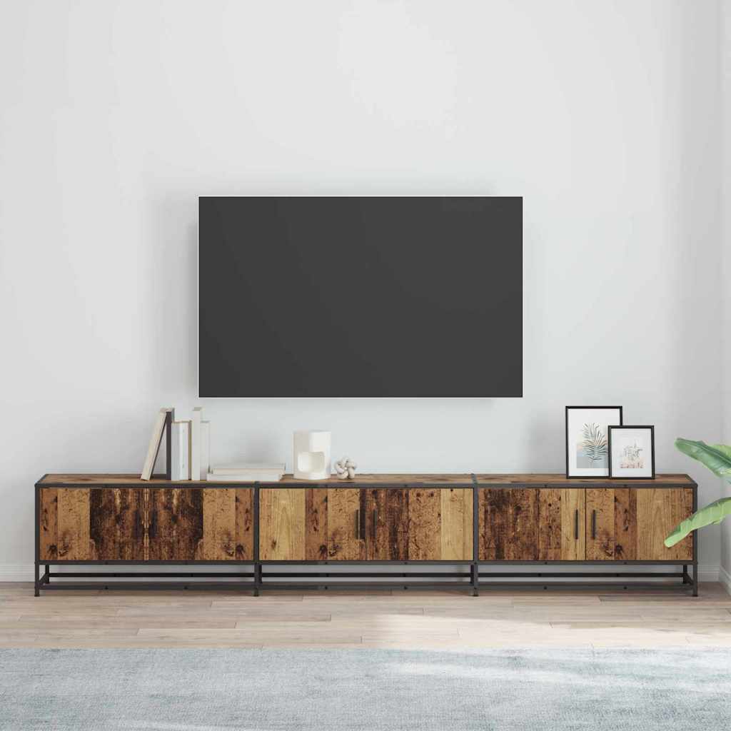 TV Units 2 pcs Old Wood 240 x 35 x 41 cm Engineered wood