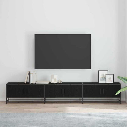 TV Units 240 x 35 x 41 cm Black Oak Engineered wood