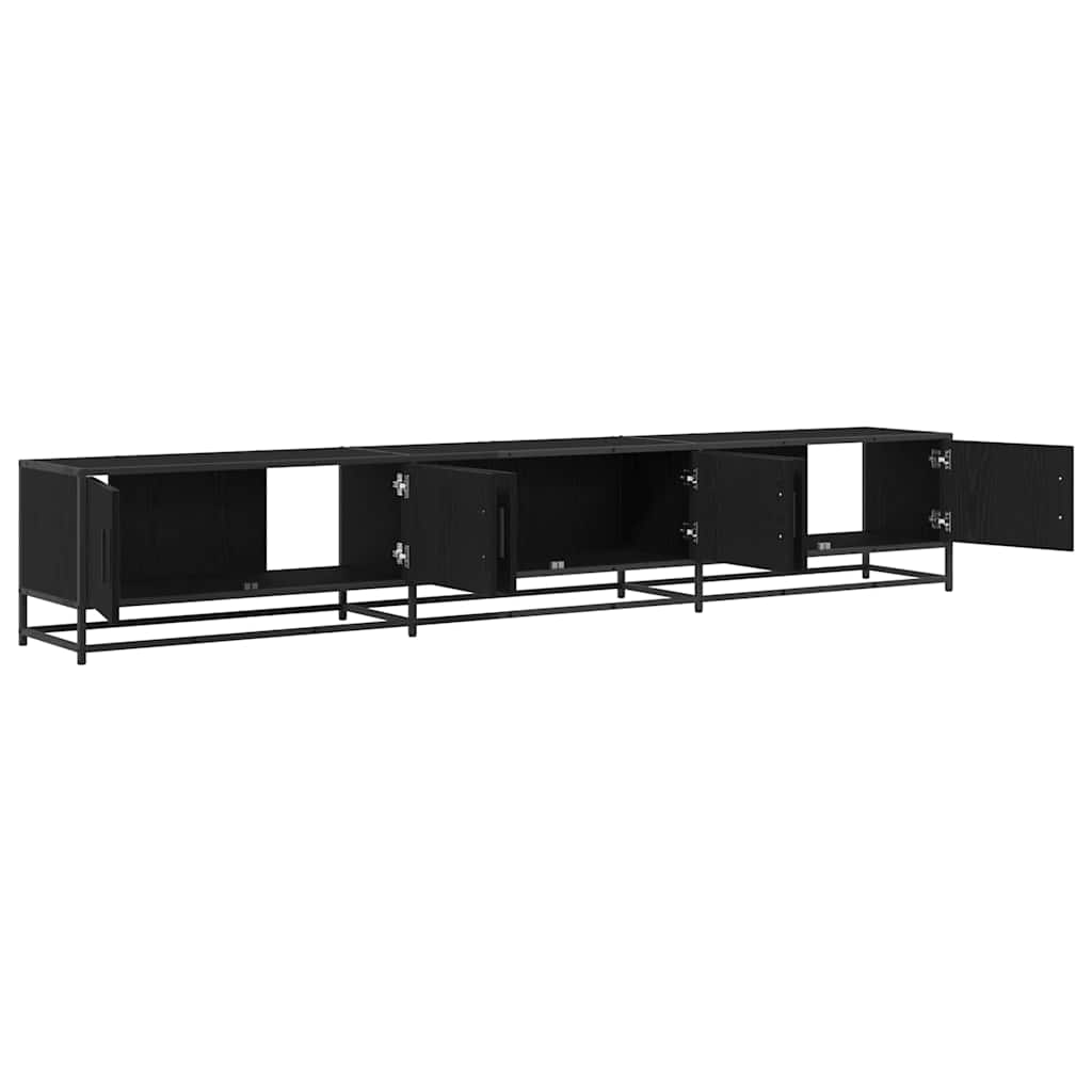 TV Units 240 x 35 x 41 cm Black Oak Engineered wood