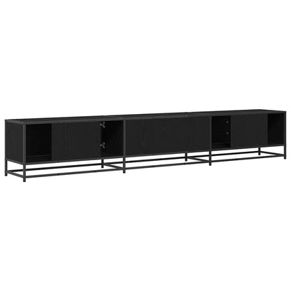 TV Units 240 x 35 x 41 cm Black Oak Engineered wood