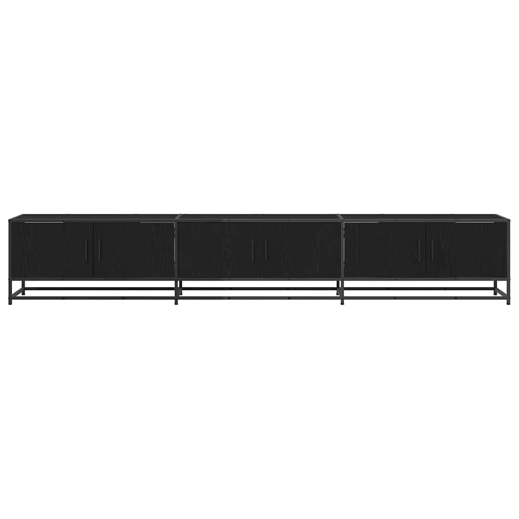 TV Units 240 x 35 x 41 cm Black Oak Engineered wood