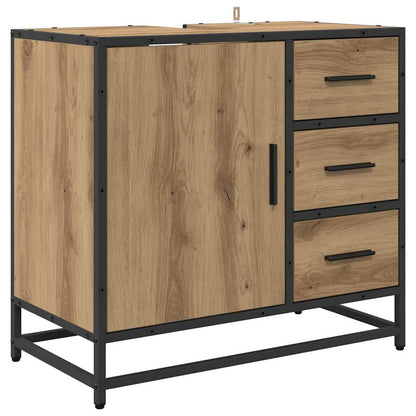 Bathroom Furniture Set 4 pcs Artisan Oak Engineered Wood
