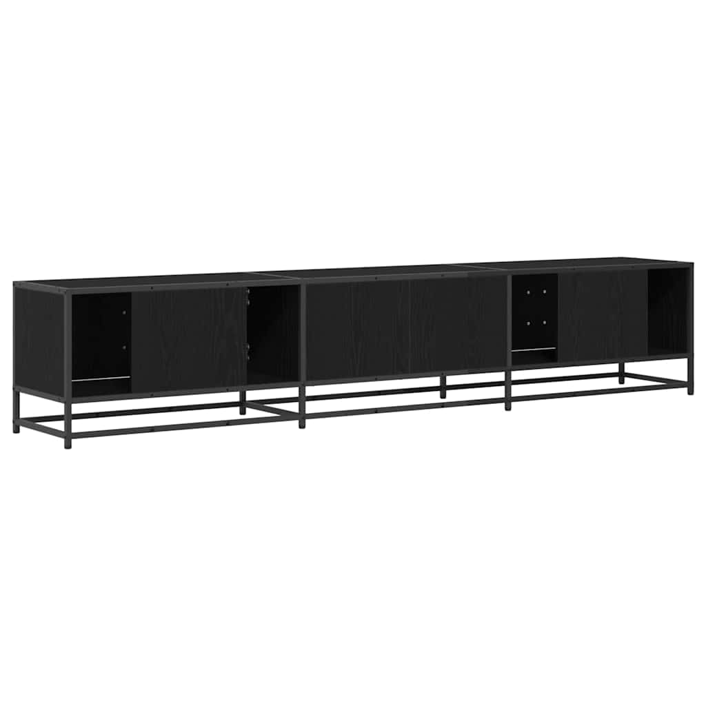 TV Units 2 pcs Black Oak 210 x 35 x 41 cm Engineered wood