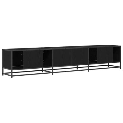 TV Units 2 pcs Black Oak 210 x 35 x 41 cm Engineered wood