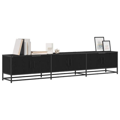 TV Units 2 pcs Black Oak 210 x 35 x 41 cm Engineered wood