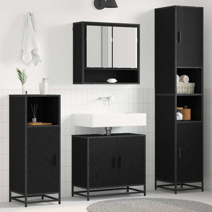 Bathroom Furniture Set 3 pcs Artisan Oak Engineered Wood