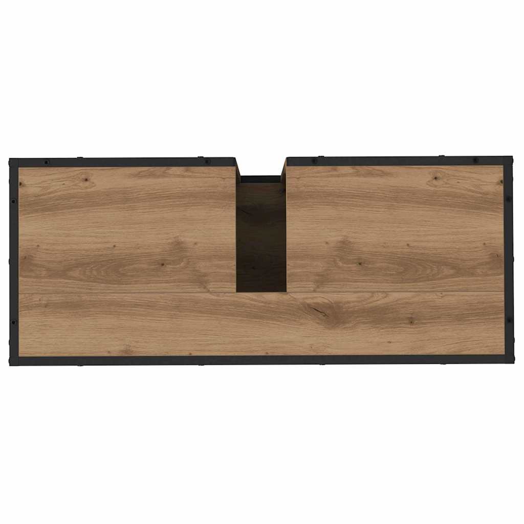 Bathroom Furniture Set 3 pcs Artisan Oak Engineered Wood