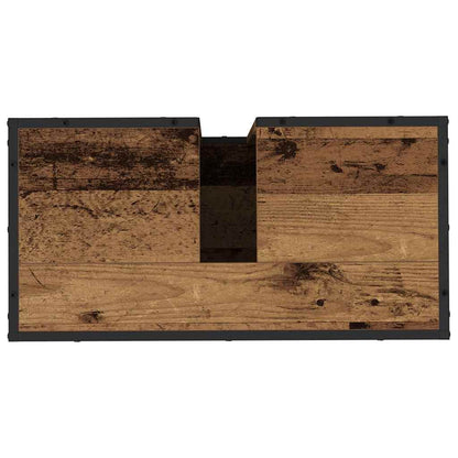 Bathroom Furniture Set 2 pcs Old Wood Engineered Wood