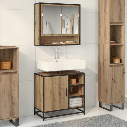 Bathroom Furniture Set 2 pcs Artisan Oak Engineered Wood