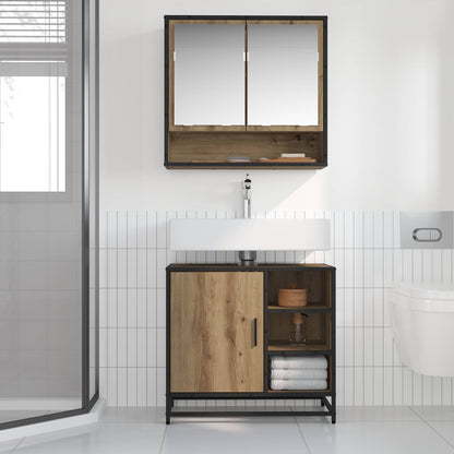 Bathroom Furniture Set 2 pcs Artisan Oak Engineered Wood
