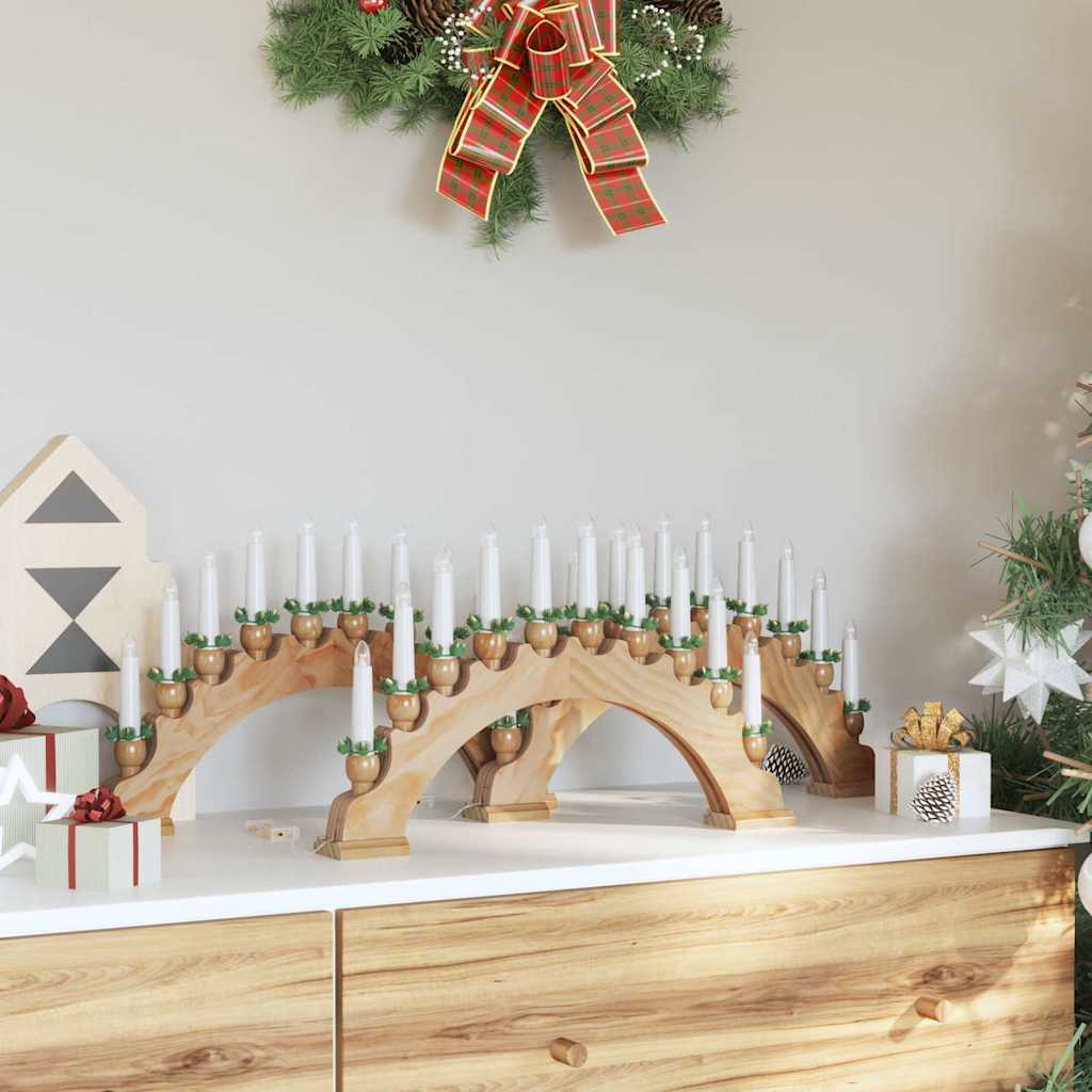 Christmas Candle Arch with 10 LED Candles 3 pcs LEDs Warm White