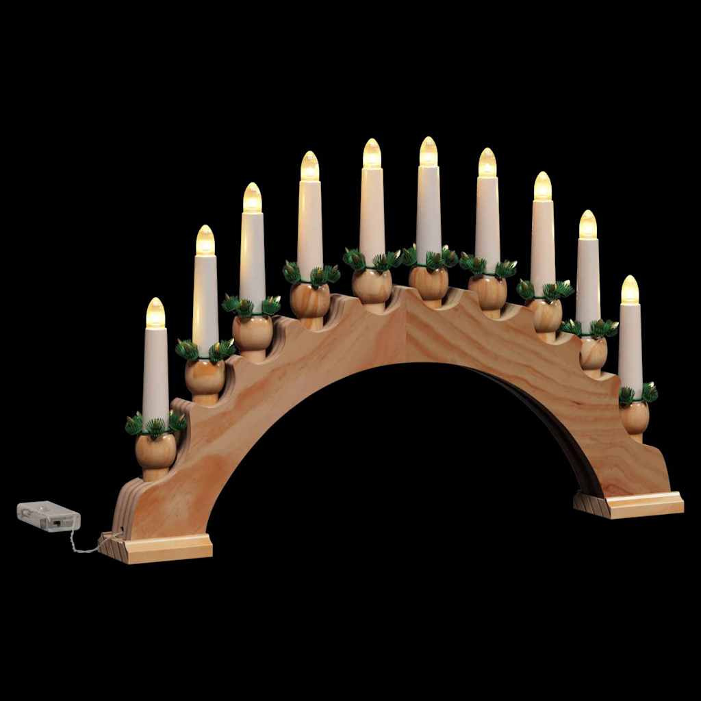 Christmas Candle Arch with 10 LED Candles 3 pcs LEDs Warm White