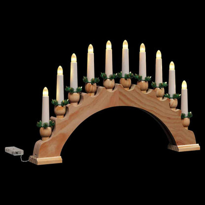 Christmas Candle Arch with 10 LED Candles 3 pcs LEDs Warm White