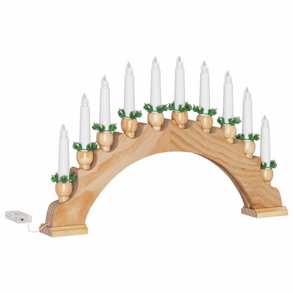Christmas Candle Arch with 10 LED Candles 3 pcs LEDs Warm White