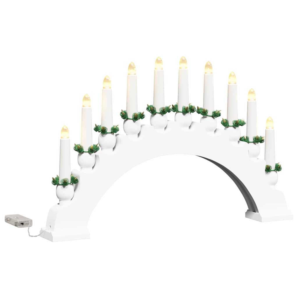 Christmas Candle Arch with 10 LED Candles 3 pcs LEDs Warm White