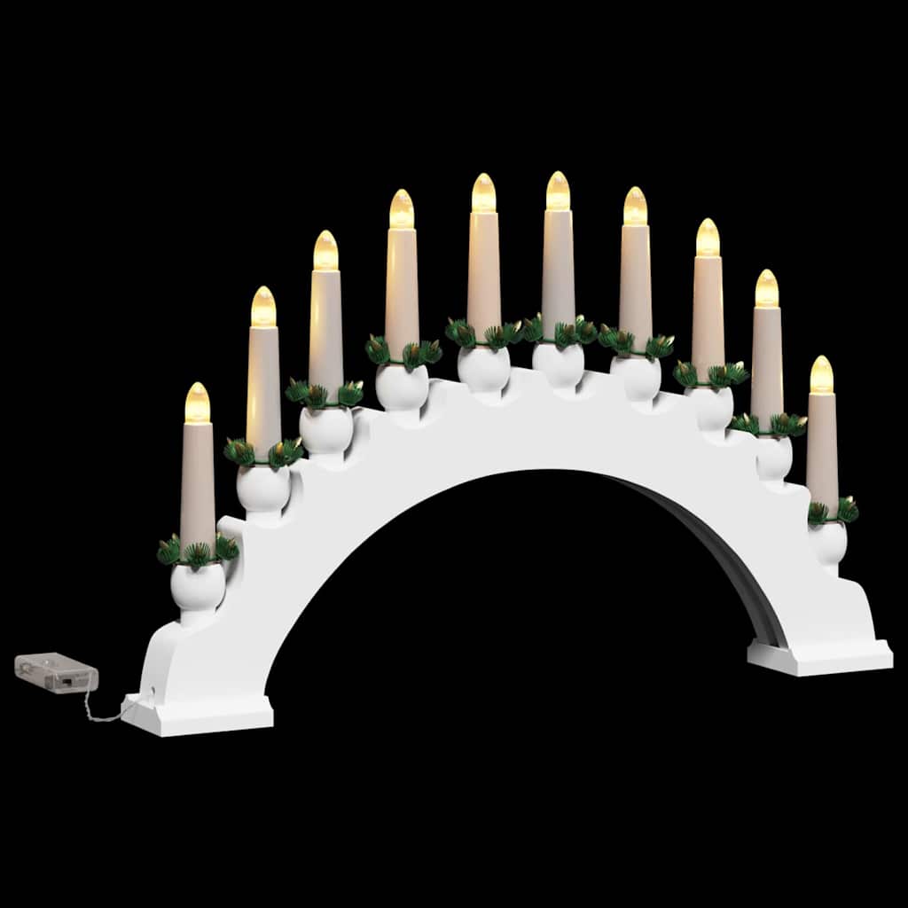 Christmas Candle Arch with 10 LED Candles 3 pcs LEDs Warm White