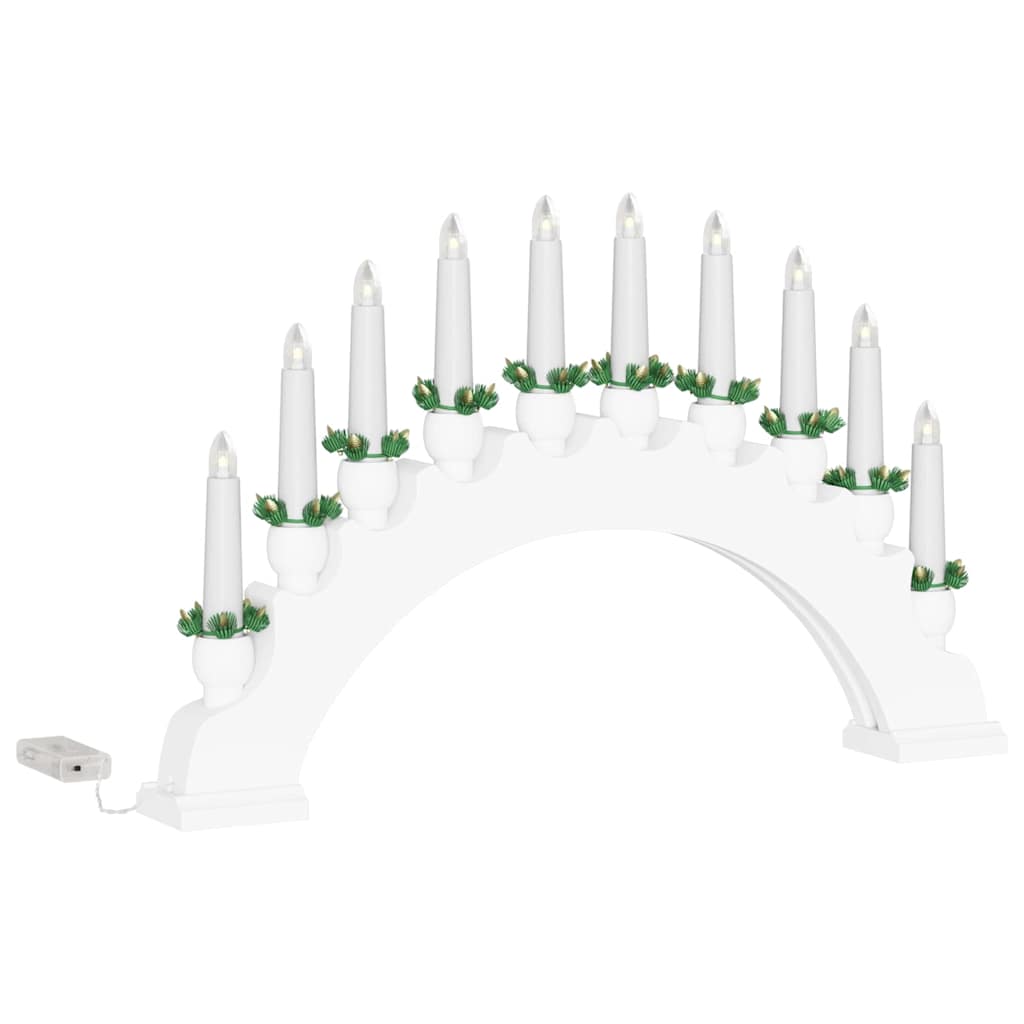 Christmas Candle Arch with 10 LED Candles 3 pcs LEDs Warm White