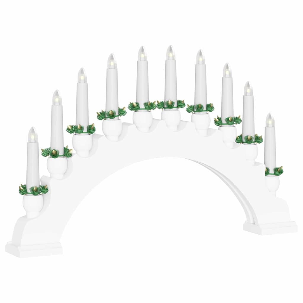 Christmas Candle Arch with 10 LED Candles 3 pcs LEDs Warm White