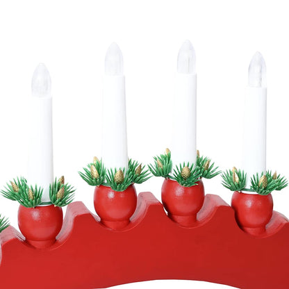 Christmas Candle Arch with 10 LED Candles 3 pcs LEDs Warm White