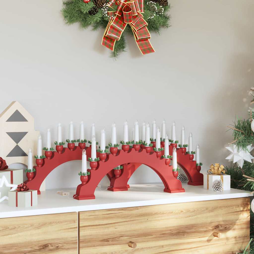 Christmas Candle Arch with 10 LED Candles 3 pcs LEDs Warm White